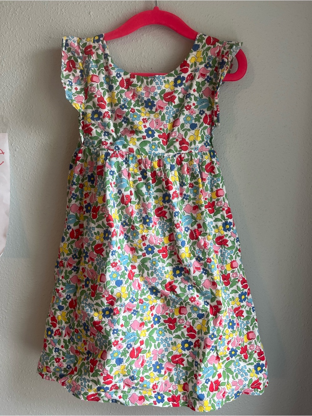 Mini Boden Floral Liberty Print Cotton Dress 5/6y